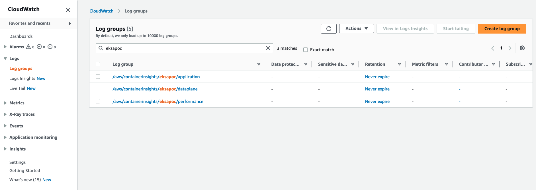 Observability Container Insights